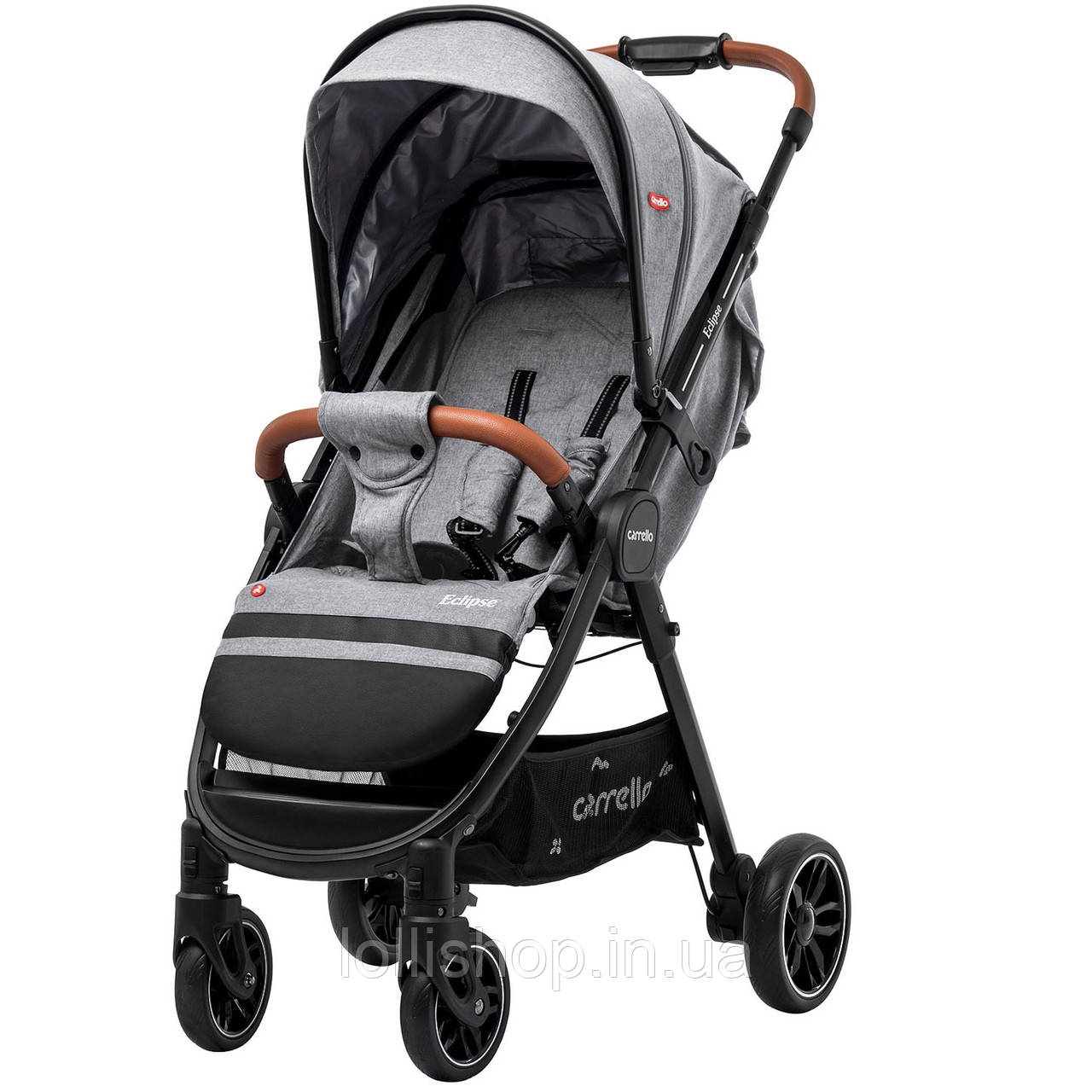 

Коляска прогулочная CARRELLO Eclipse CRL-12001/1 Mosaic Gray в льне +дождевик M /1