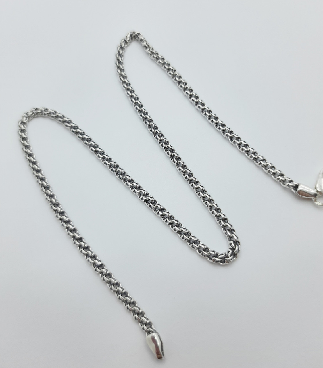 

Серебряная цепь круглый бисмарк 45см 12г
