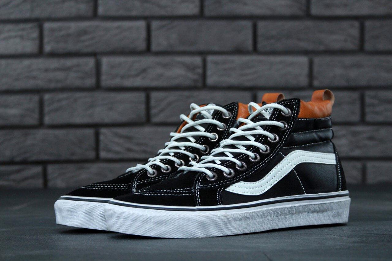 

Кеды Vans SK8 Old Skool Black Leather 44, Черный