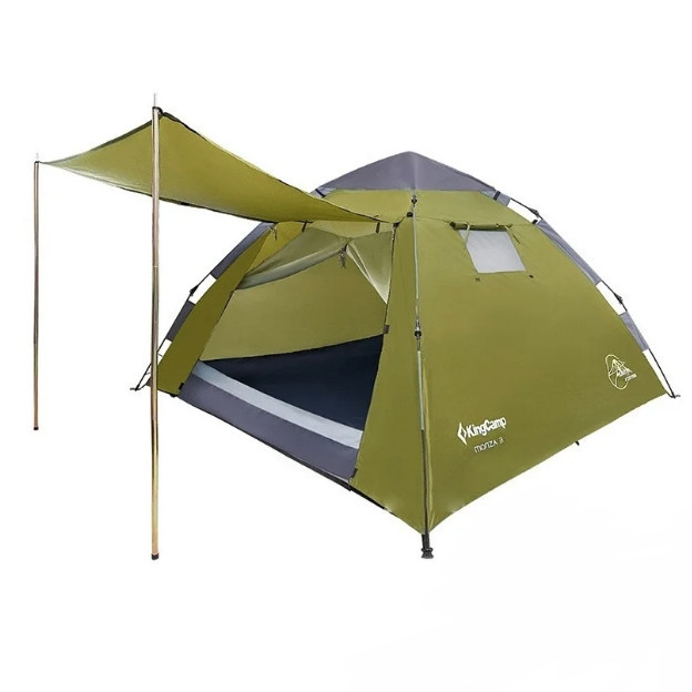 

Палатка трехместная King Camp Monza 3 KT-3094-AG apple green, Зелёный