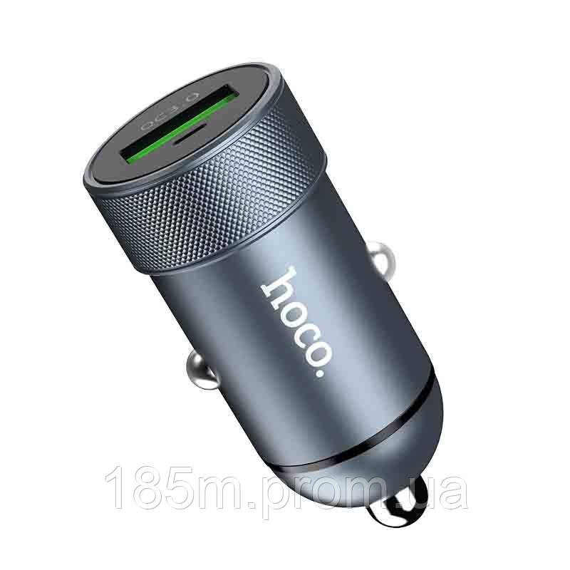 

Hoco Z32 1USB 18W 3A QC3.0 Metal Gray (без кабеля)