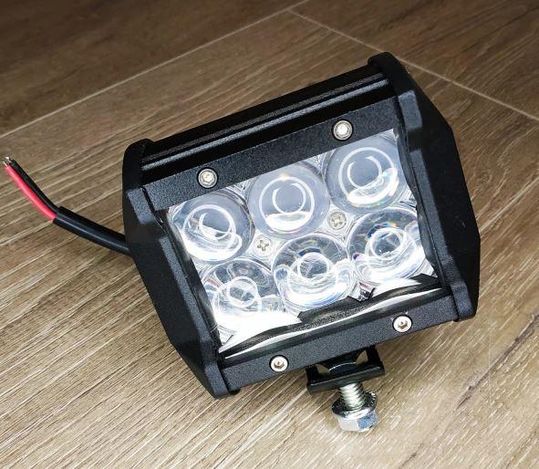 

Автофара люстра LED на крышу 6Led 5D-18W-SPOT 95х70х80 мм, дополнительная фара на машину , фонарь для авто