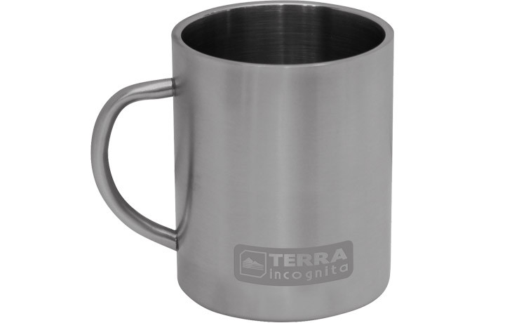 

Термокружка Terra Incognita T-Mug 300 мл - туристическая с двойными стенками из нержавеющей стали, Серебристый