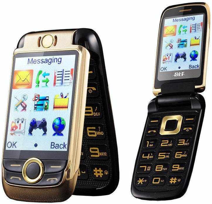 

H-Mobile V998 (BLT V998) gold. Dual color screen. Flip