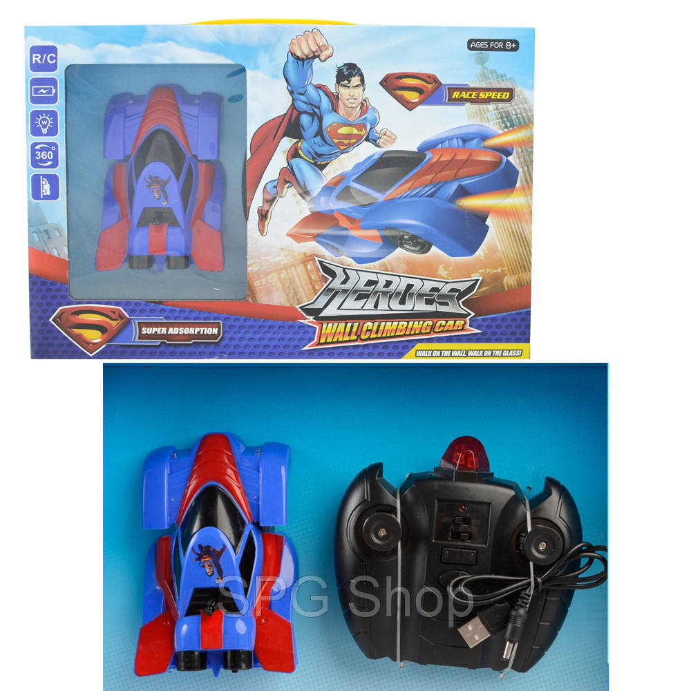 

Радиоуправляемая машинка Антигравитационная машинка Heroes Superman Супермэн 3299 Синяя