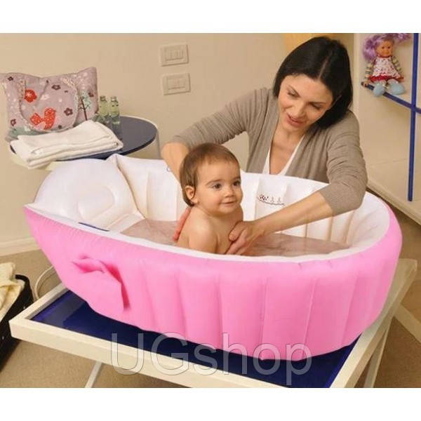 

Надувная ванночка Intime Baby Bath Tub с насосом, Розовая, Розовый