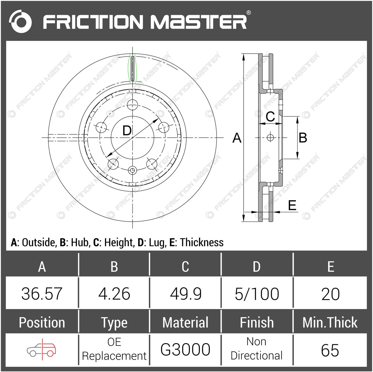 

Тормозные диски Friction Master R0042