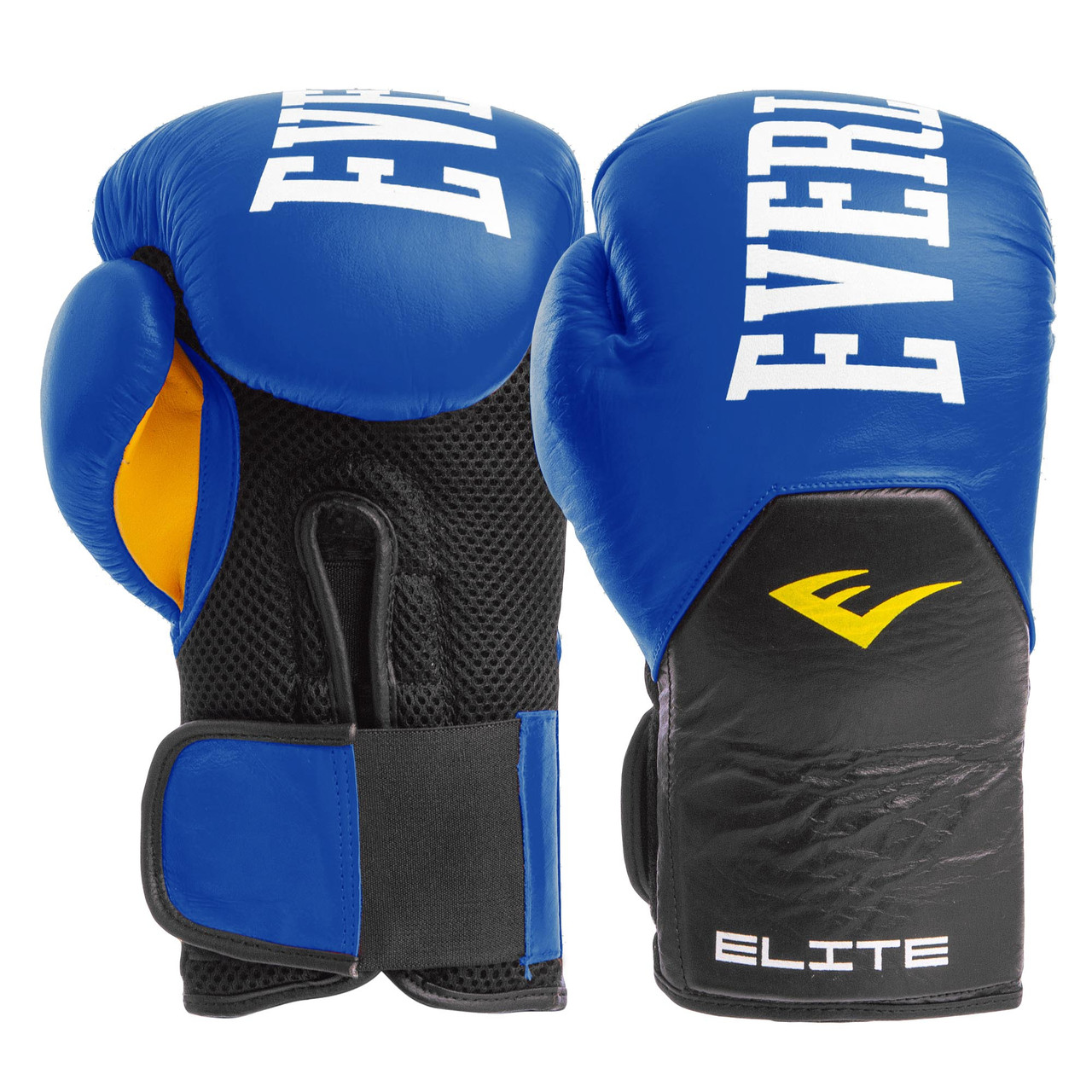 

Перчатки для бокса и единоборств EVERLAST Champ кожаные 6757 Blue-Black 14 унций