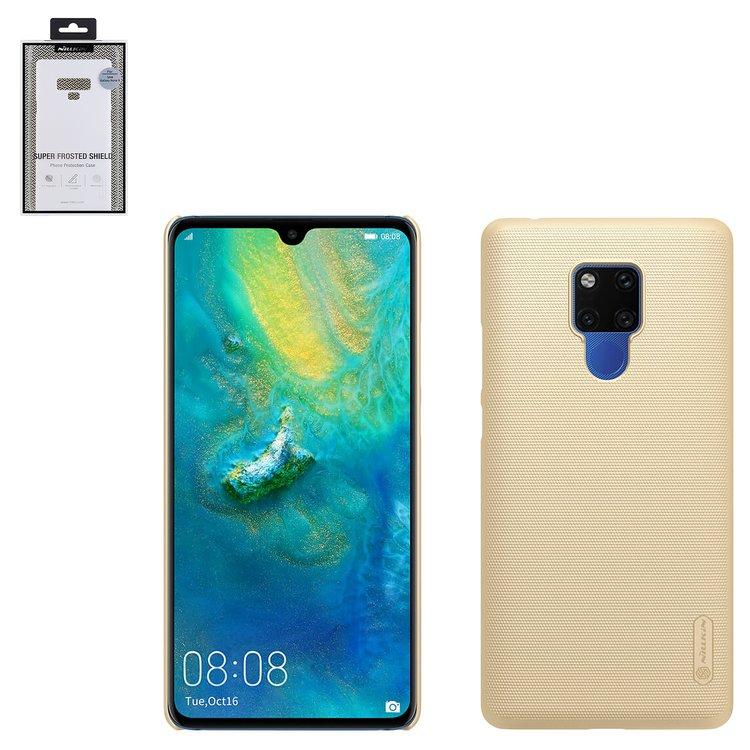 

Чехол Nillkin Super Frosted Shield для Huawei Mate 20X, золотистый, с подставкой, матовый, пластик