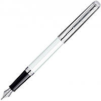 Ручка Waterman Пір'яна Чорнильна HEMISPHERE Deluxe White CT FP F (12 063), фото 1