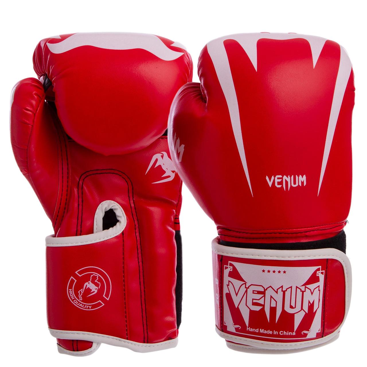 

Перчатки для бокса и единоборств VENUM Champ 8349 Red-White 8 унций