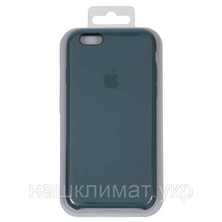 

Чехол для iPhone 6, iPhone 6S, зеленый, Original Soft Case, силикон, pine green (55