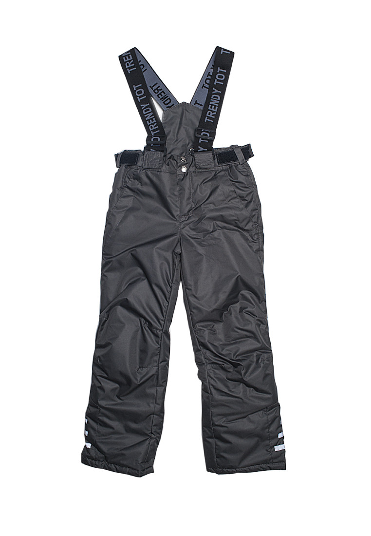 

Штаны на подтяжках зимний полукомбинезон для мальчика (черный) 110 Модный карапуз 122