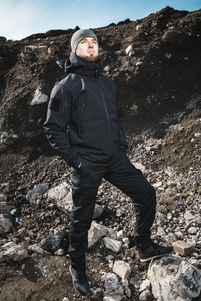 

Тактические штаны Tactic Urban Black SoftShell, Черный