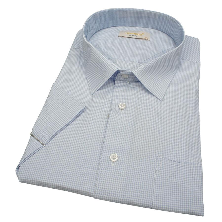 

Летняя мужская рубашка прямого кроя Negredo 560 BKC 16, Голубой
