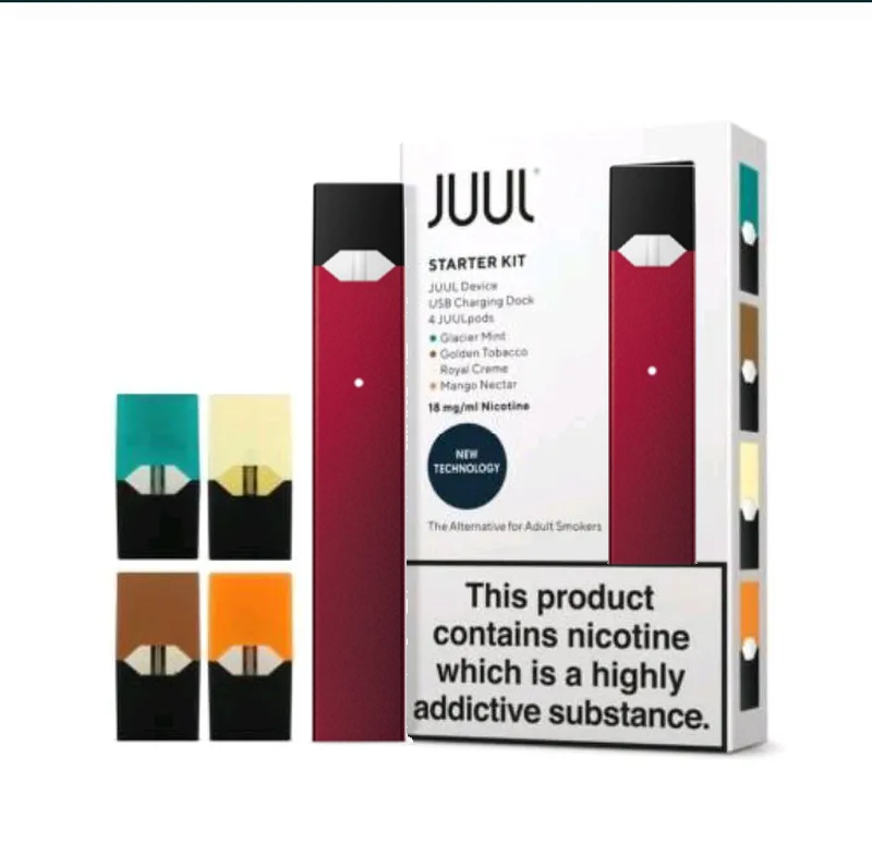 

Система JUUL стартовый набор + 4 Пода в комлекте Рубиновый джул Pod система Ruby комплект