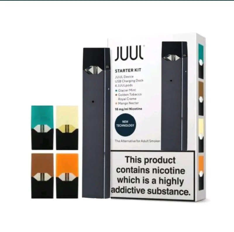 

Система JUUL стартовый набор + 4 Пода в комлекте Черный джул Pod система Black комплект