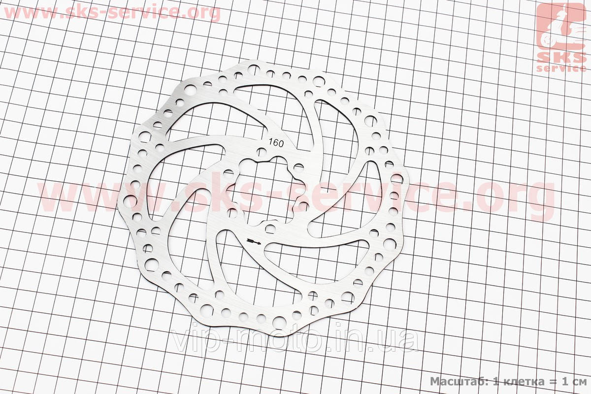 

Тормозной диск 160мм, под 6 болтов, тип 2