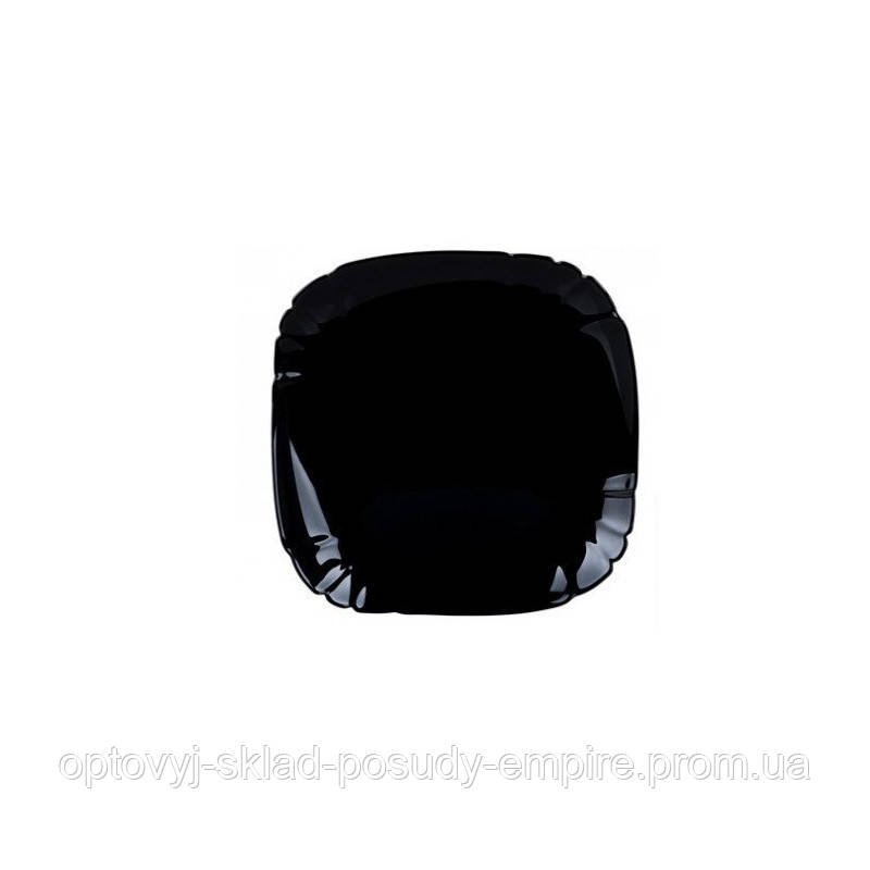 Тарілка глибока десертна 20,5 см Lotusia Black Luminarc P7064