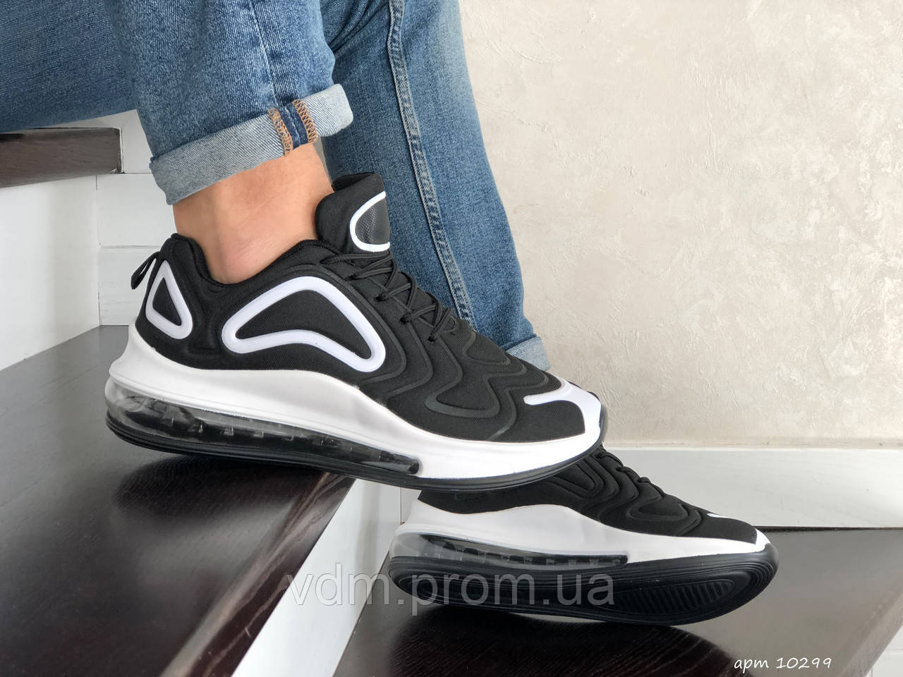 

Кроссовки мужские Nike Air Max 720 в стиле Найк Аер Макс, текстиль, код SD-10299. Черные 45, Черный