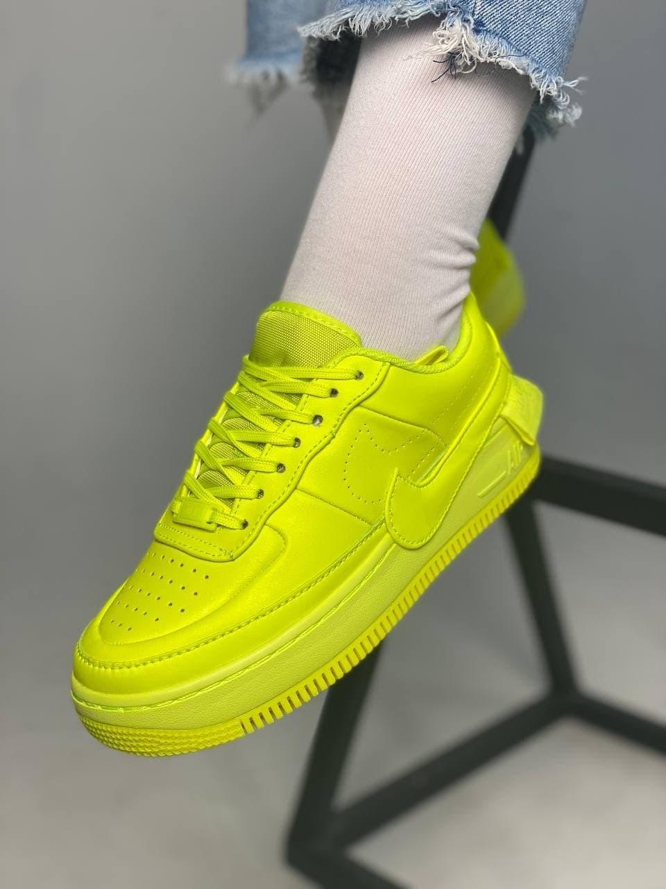 

Женские кроссовки Nike Air Force Jester Neon Green / Найк Аир Форс Неоновые Зеленые 39