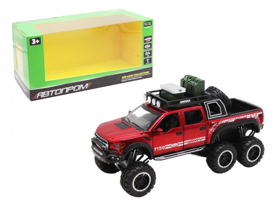 

Машина металлическая "АВТОПРОМ" 7682 Ford F150 (Red)