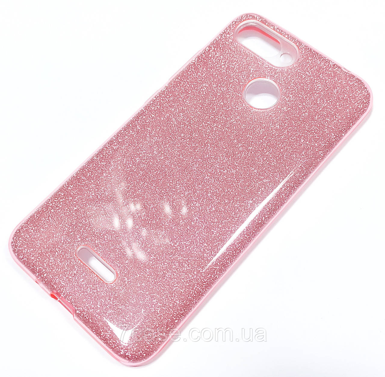 

Чехол силиконовый Shiny с блестками для Xiaomi Redmi 6 Розовый