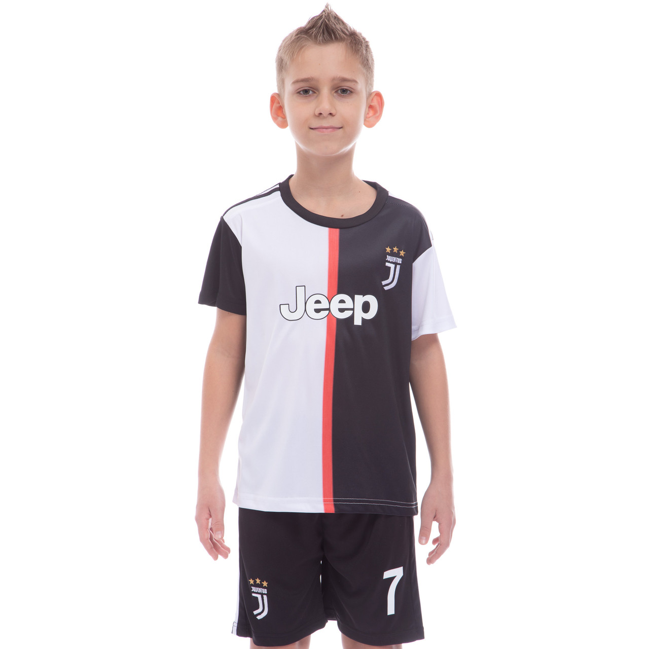 

Форма футбольная детская SP-Sport JUVENTUS RONALDO 7 домашняя 2020 CO-1114 (р-р 22-30, рост 116-165см