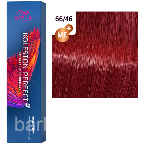 

Краска для волос Wella Koleston Me+ Vibrant Reds 66/46 Красный рай