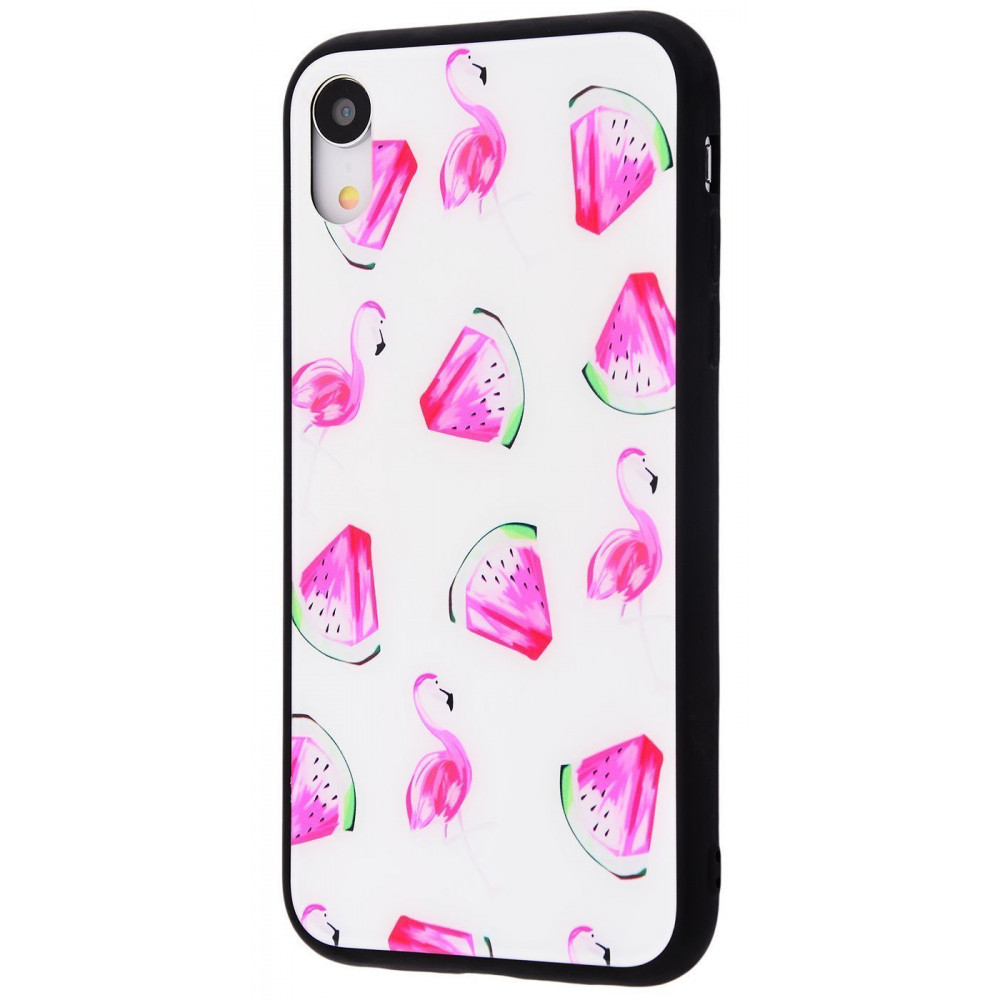 

Чехол накладка iPhone 7/8 14 Glass case My style (Glass +TPU) 21