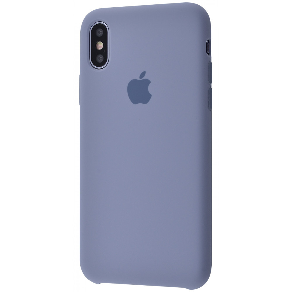 

Чехол iPhone X/Xs силиконовая накладка для телефона Silicone Case lavender_gray, Разные цвета