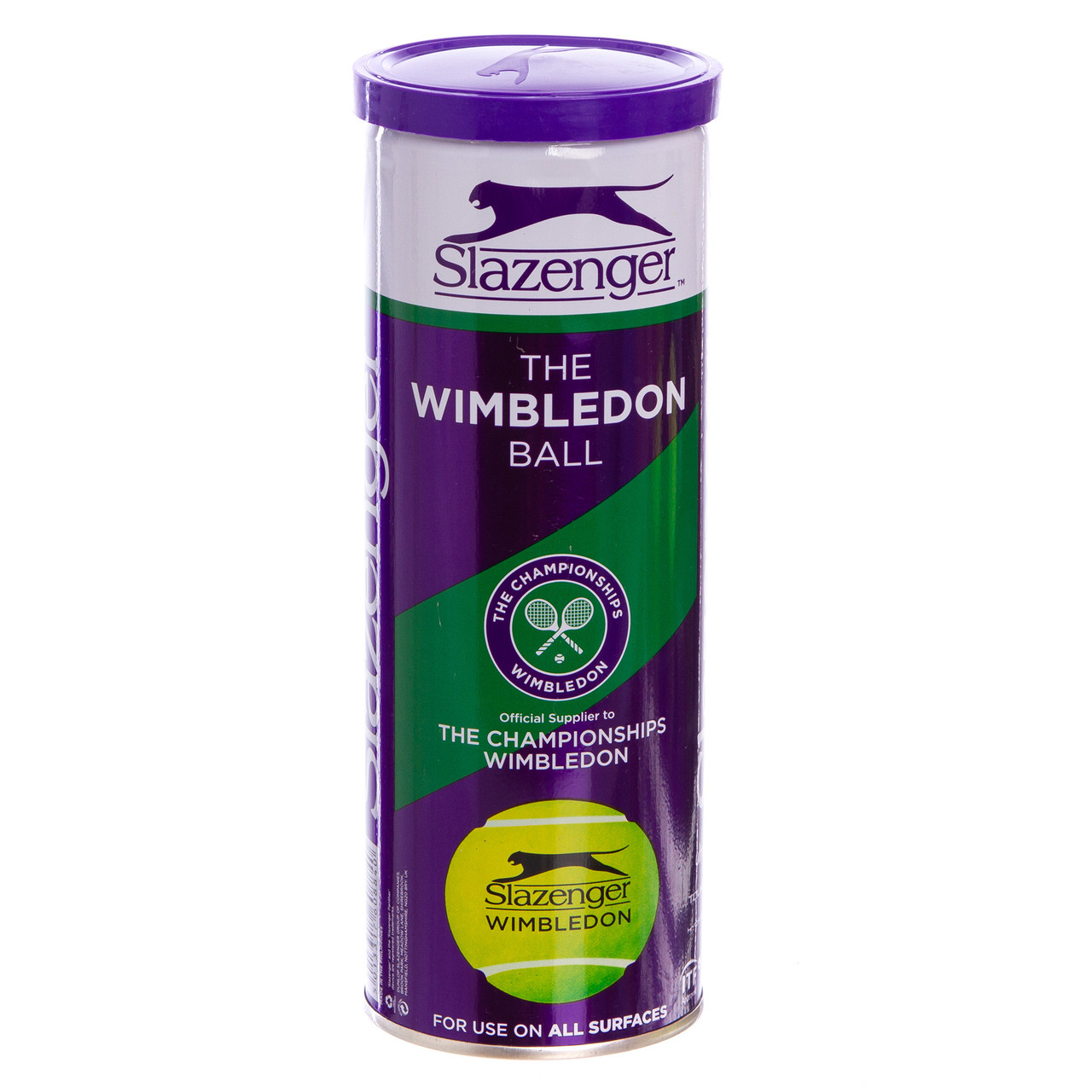 

Мяч для большого тенниса SLAZENGER WIMBLEDON (3шт) 340884