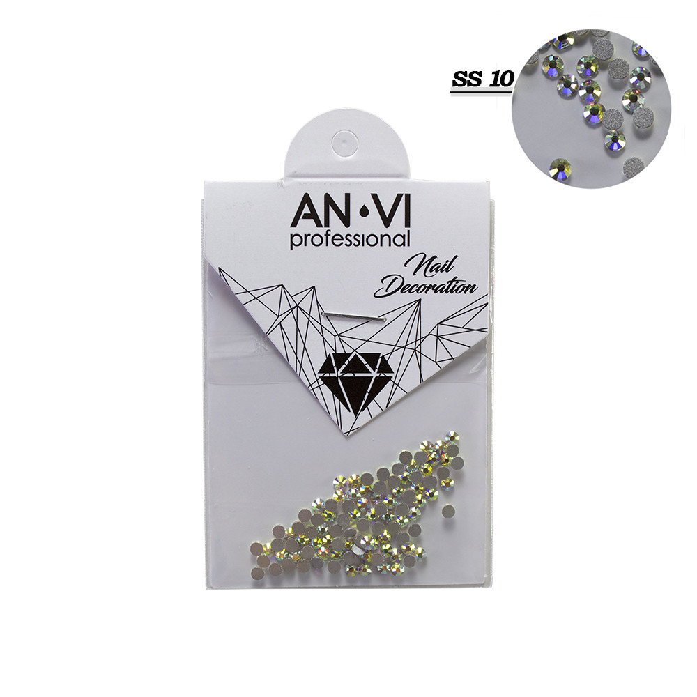 Стрази для дизайну нігтів Swarovski ANVI Professional Crystal Pixie №SS10 100 шт
