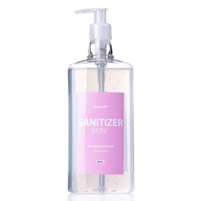 

Антисептик Санитайзер HiLLARY Skin Sanitizer Double Hydration inspiration сертифицированный 500 ml