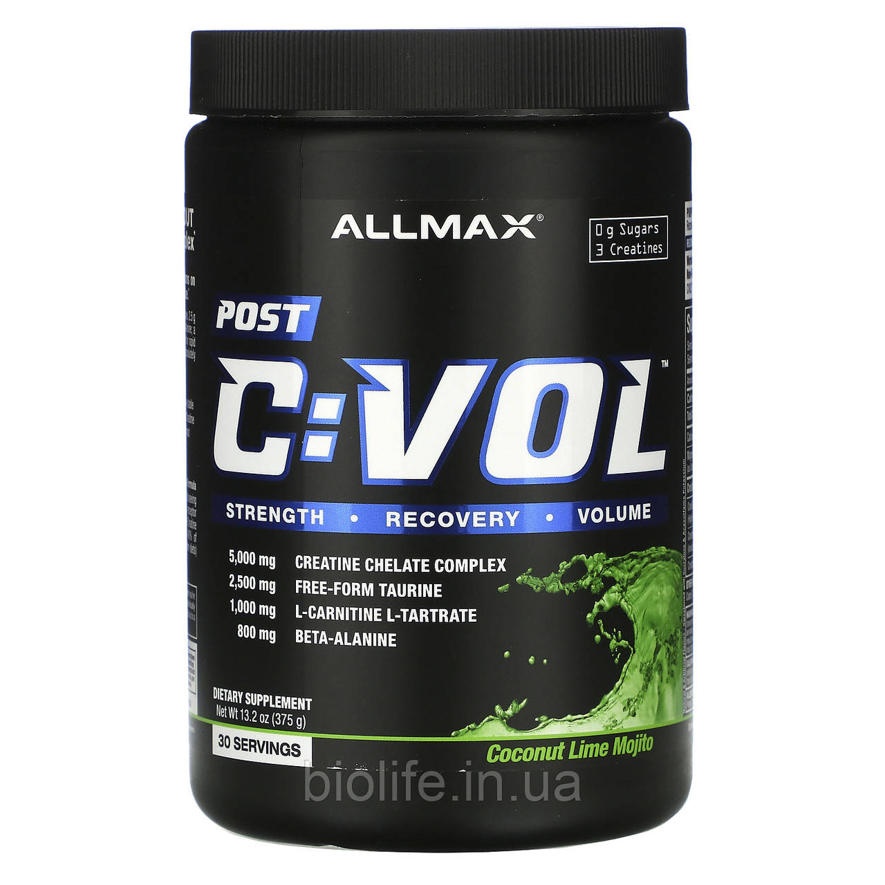 

ALLMAX Nutrition, CVOL, Post, вкус кокоса и лайма, 375 г (13,2 унции)