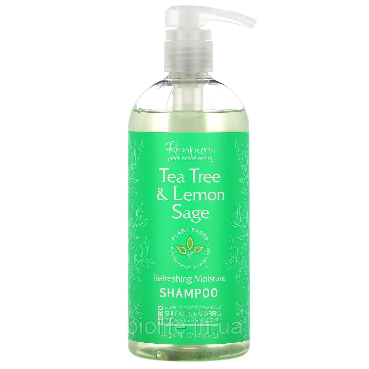 

Renpure, Tea Tree & Lemon Sage Shampoo, 24 fl oz (710 ml)