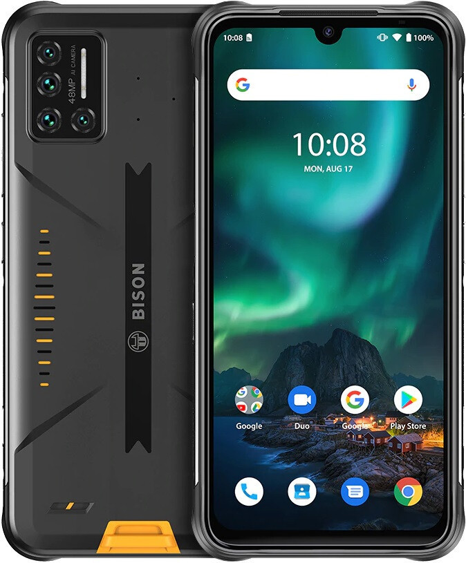 

Защищенный смартфон Umidigi Bison 6/128GB Yellow, Черный с желтым