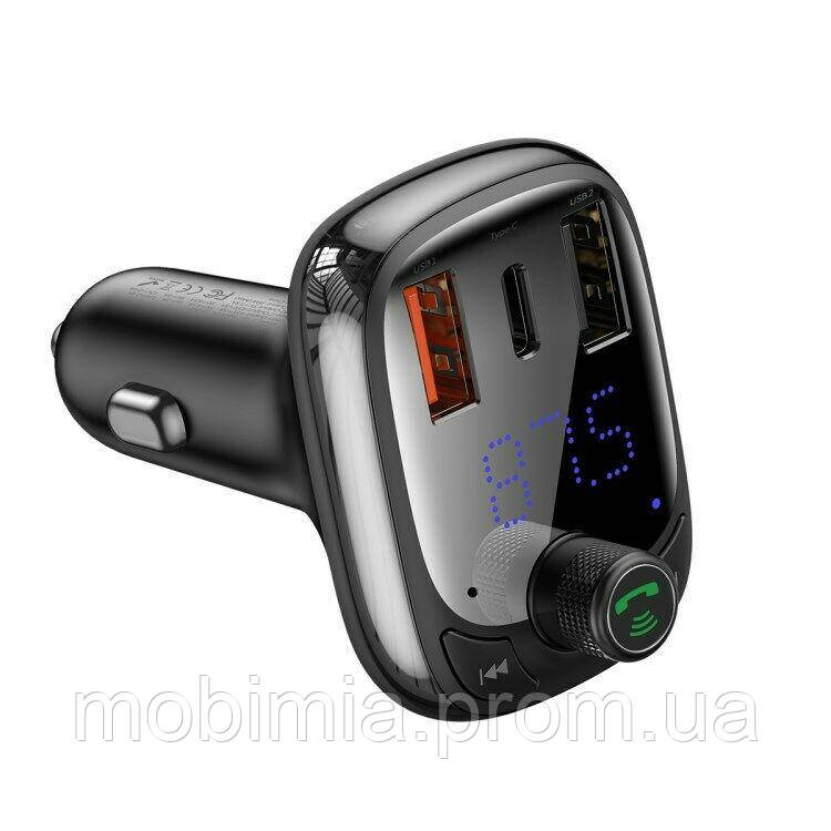 

FM-трансмиттер для авто BASEUS（S-13 PPS Quick Charger-EU）\ black\( 2USB+Type-C)