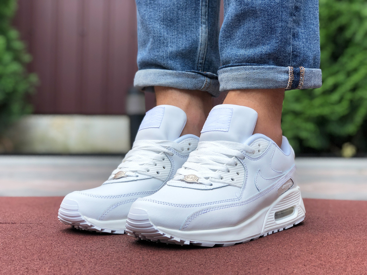 

Мужские кроссовки в стиле Nike Найк Air Max 90, белые 46 (29,5 см), Белый