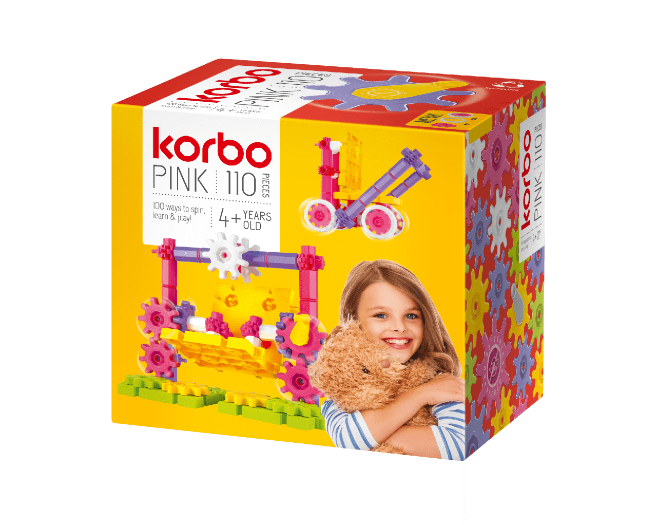 

Конструктор для детей KORBO Pink 110 деталей