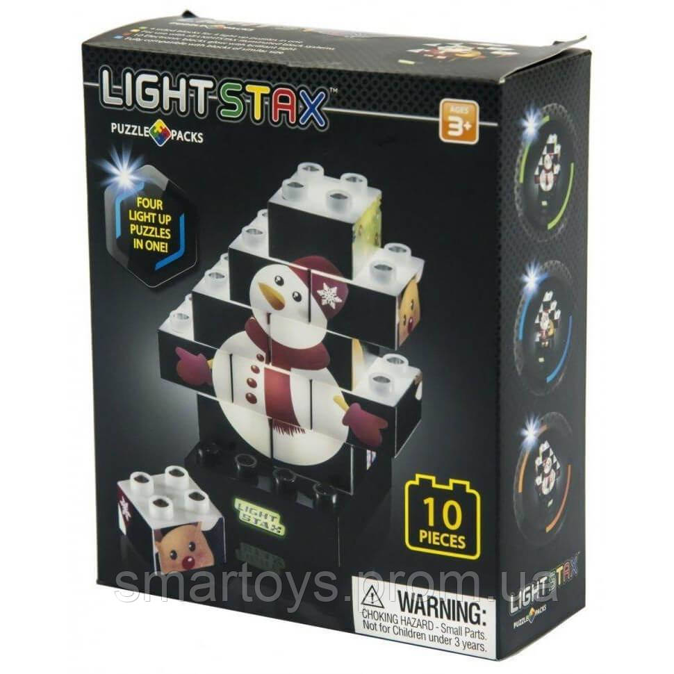 

Конструктор Light stax Junior з Led підсвіткою Паззл Новорічні персонажі (M03003)