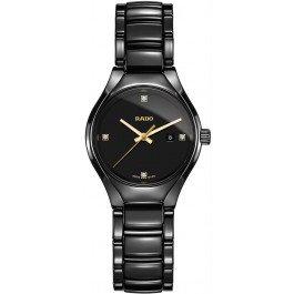 

Часы наручные женские RADO TRUE DIAMONDS 01.111.0059.3.071/R27059712 керамические, 4 бриллианта 0.032 карат