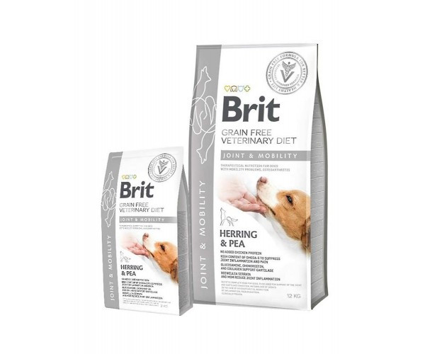 

Brit GF VetDiets Dog Joint & Mobility Dog для суставов с селедкой, лососем, горохом и гречкой 2 кг