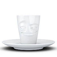 Чашка для эспрессо с блюдцем Tassen "Шалунишка" (80 мл), фарфор, фото 1