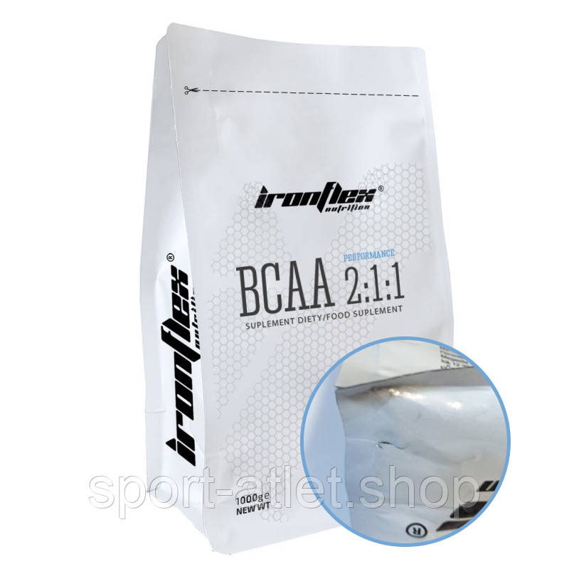 

BCAA IronFlex BCAA 2-1-1 Performance, 1 кг Ананас ПОВРЕЖДЕННЫЙ