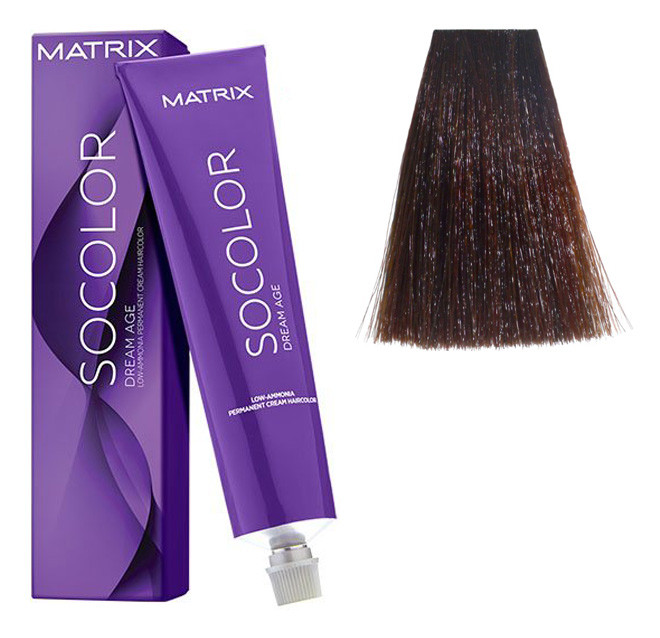 Крем-фарба для волосся Matrix Socolor Beauty №5M Світлий шатен мокко 90 мл