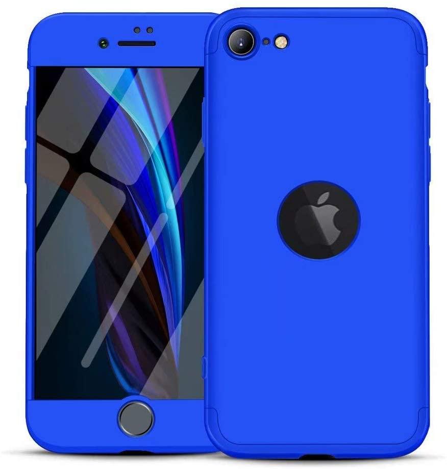 

Чехол GKK 360 для Iphone SE 2020 Бампер оригинальный с вырезом Blue