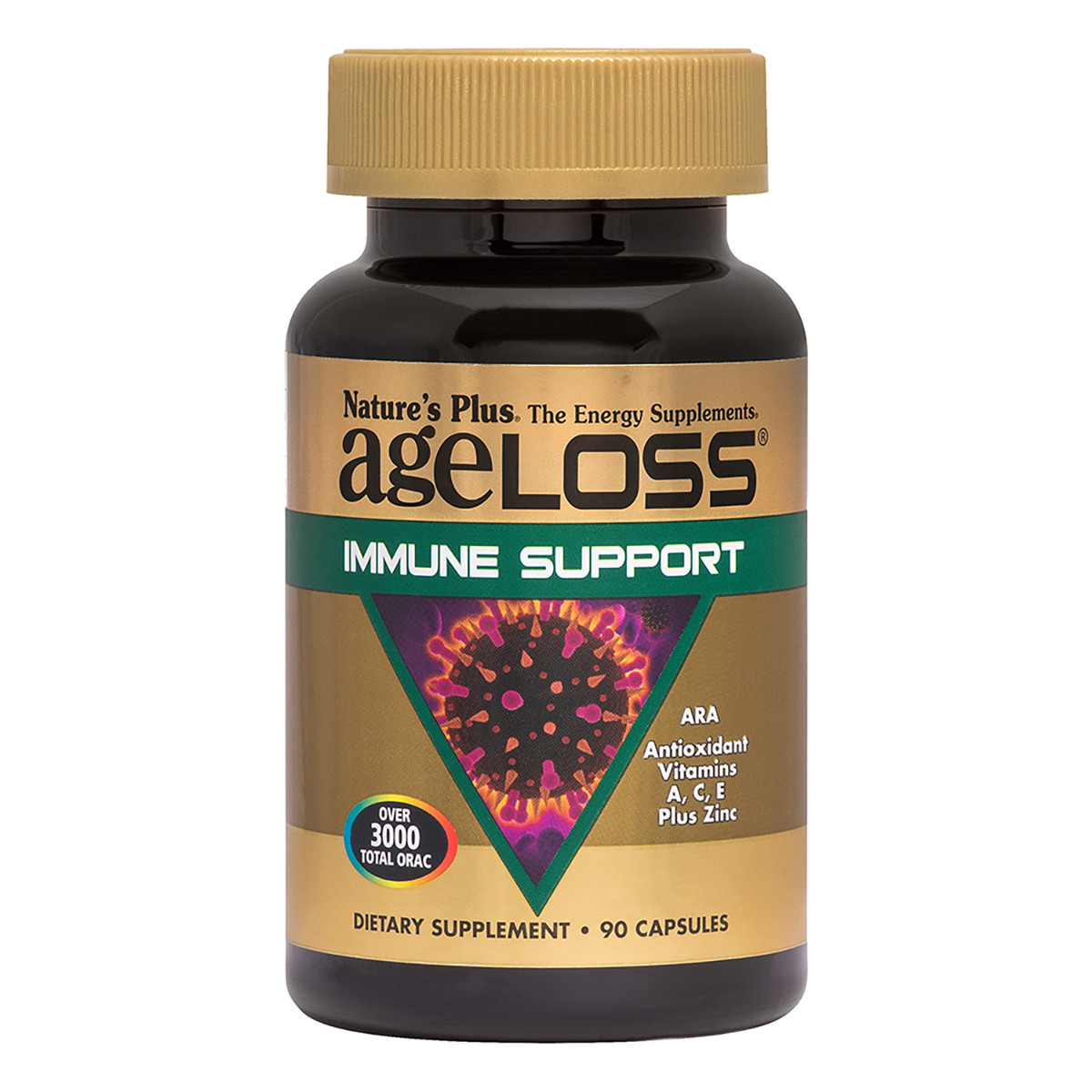 

Поддержка Иммунитета, AgeLoss Immune Support, Natures Plus, 90 капсул