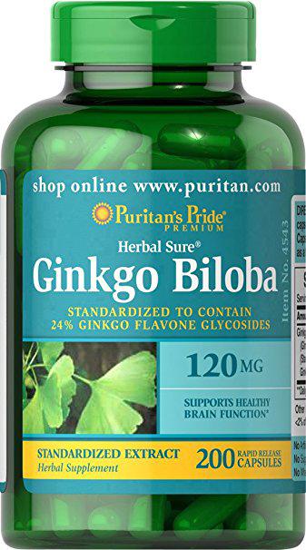 

Puritan's Pride Ginkgo Biloba 120 mg 200 caps