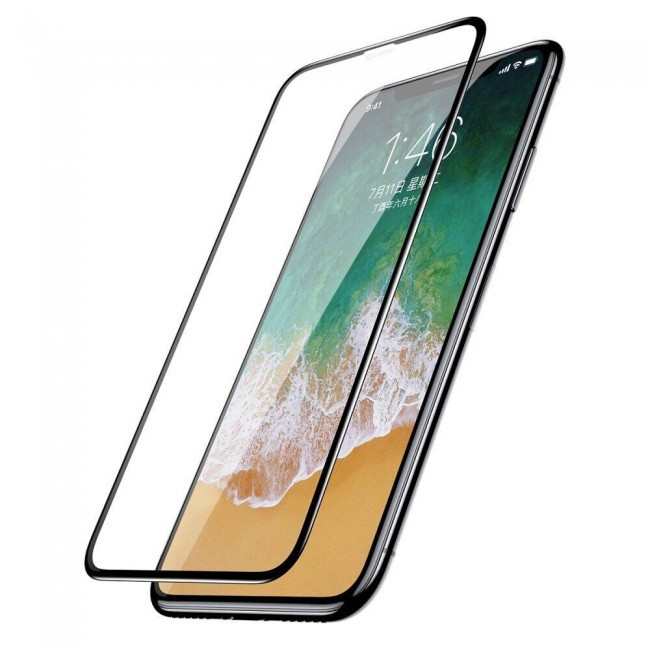 

Защитное стекло Baseus 0.3mm Full-screen Tempered Glass Screen Protector для Apple iPhone X/XS/11 Pro Black, Черный